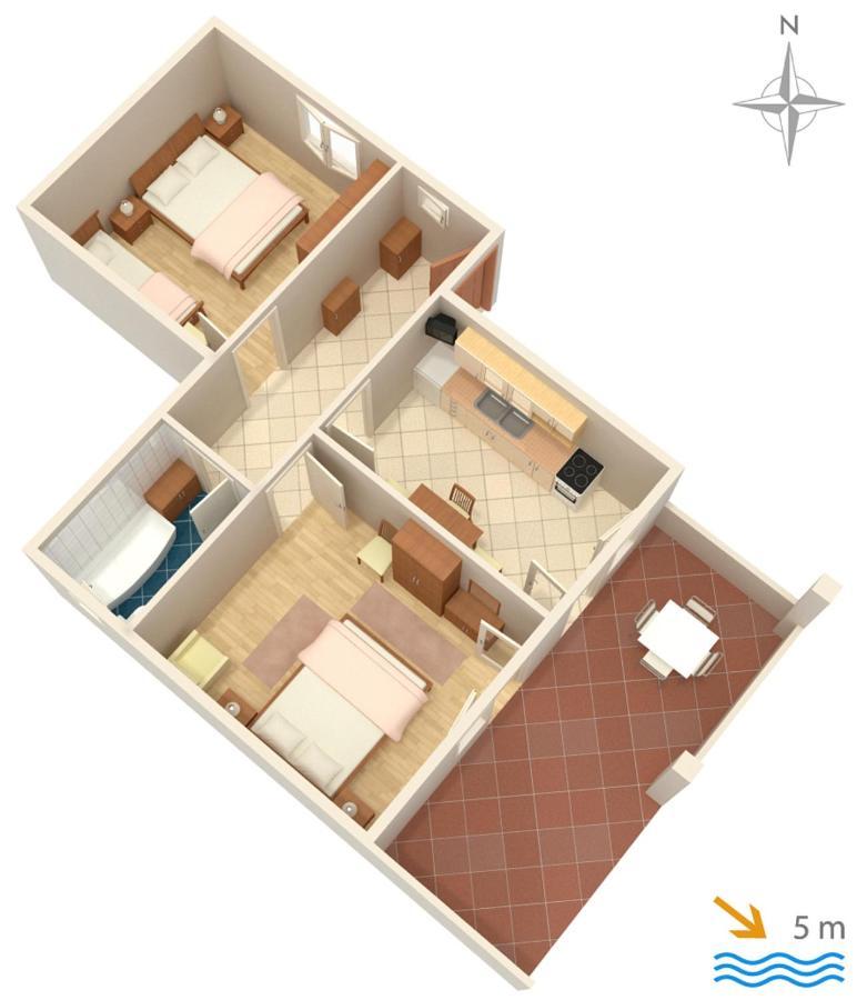 Apartments By The Sea Mandre, Pag - 4093 Kolan Exterior photo